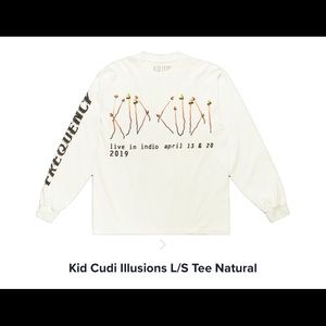 Kid Cudi Illusions Long Sleeve Tee natural Large